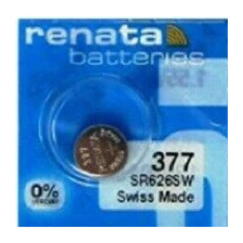 Renata 377 SR626SW watch battery card