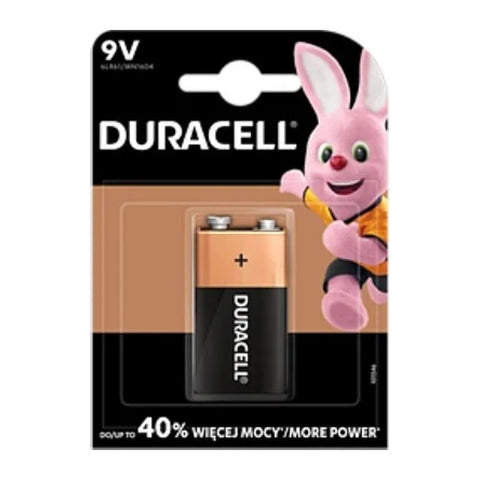 Duracell 9V 6LR61 battery card