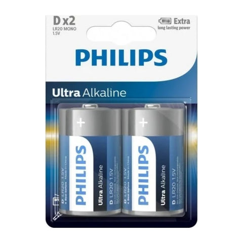 Philips Ultra Alkaline D 2-pack