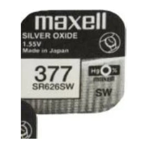 Maxell 377 SR626SW watch battery card
