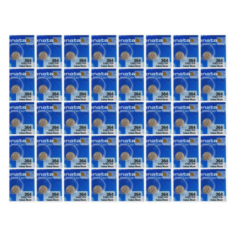 40 cards of Renata 364 SR621SW silver oxide watch batteries
