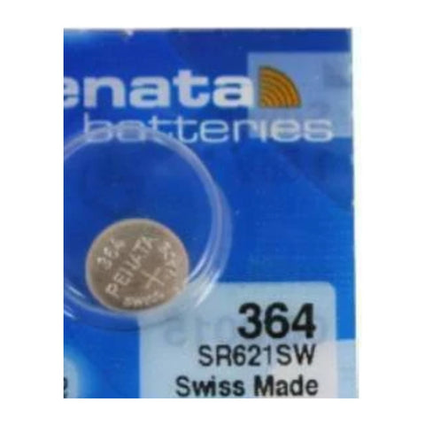 Renata 364 SR621SW watch battery card