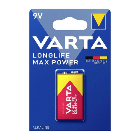 Varta Longlife Max Power 9V battery card