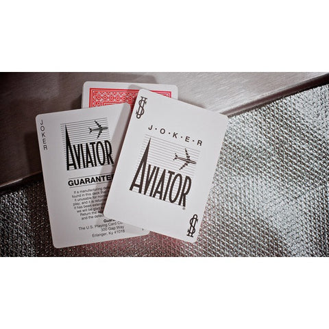 Aviator Pinochle Red Deck Poker Playing Cards Standard Index Uspcc USA