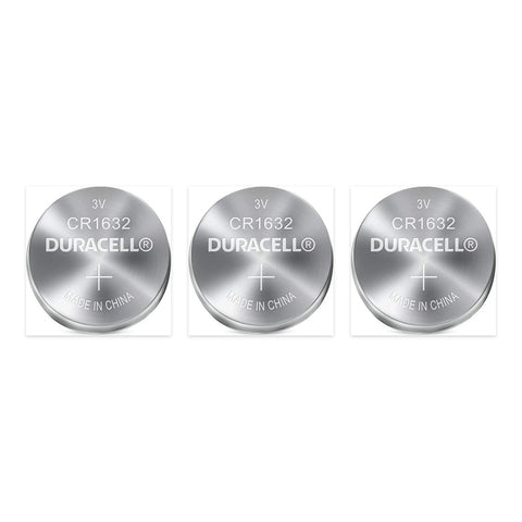3x Duracell CR1632 3V Lithium Coin Cell Button Batteries DL1632 Key Fob Watch