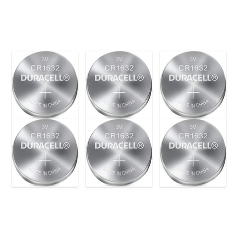 6x Duracell CR1632 3V Lithium Coin Cell Button Batteries DL1632 Key Fob Watch