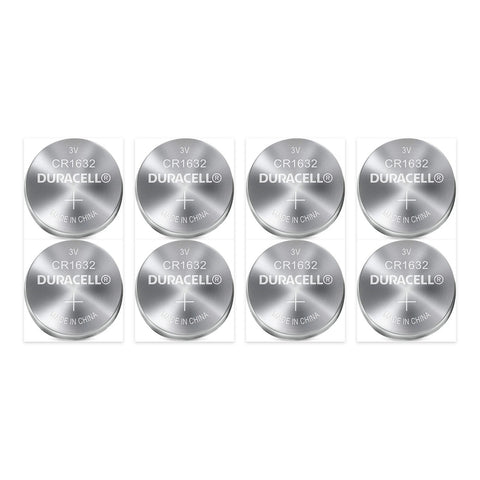 8x Duracell CR1632 3V Lithium Coin Cell Button Batteries DL1632 Key Fob Watch