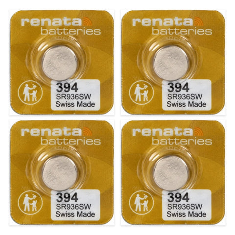 4x Renata 394 SR936SW Silver Oxide 1.55V Watch Batteries Swiss Made MP-E