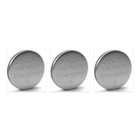 3x Energizer 364 363 SR621SW 1.55V Silver Oxide Watch Batteries AG1