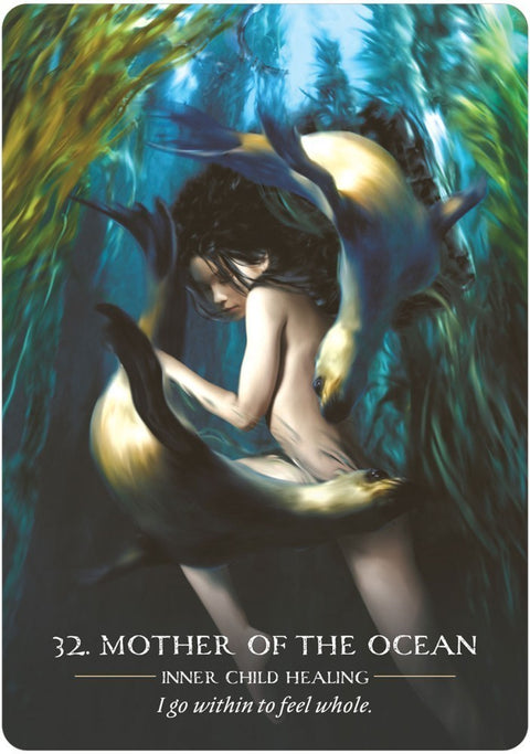 Water Temple Oracle Cards Deck Blue Angel Suzy Cherub Esoteric Divination