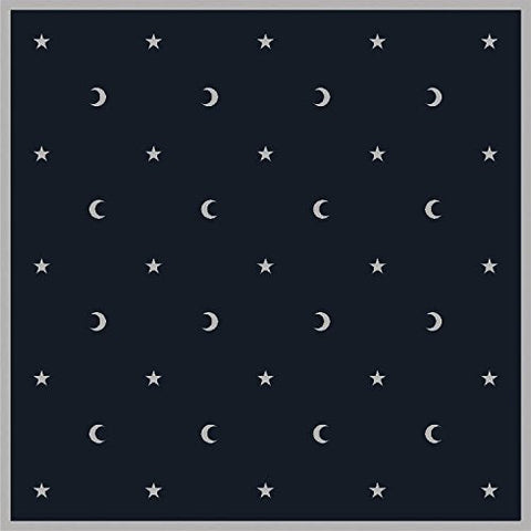 Lo Scarabeo Black Velvet Tarot Cloth Moon & Stars Embroidered 80x80 cm