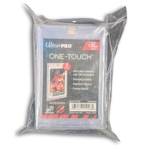 5x Ultra Pro One-Touch 130pt Magnetic Trading Card Holders UV Protection