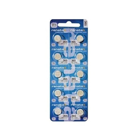10x Renata 365 SR1116W Silver Oxide 1.55V Watch Coin Cell Batteries
