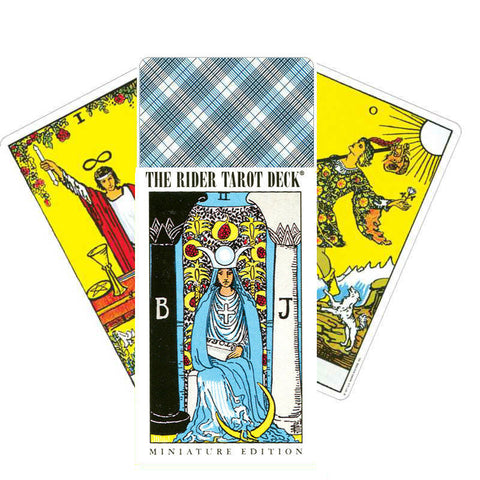 Miniature Rider-Waite Tarot Deck 78 Cards US Games English Guidebook
