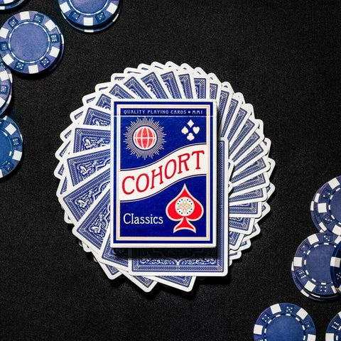 Ellusionist Blue Cohort Marked Poker Playing Cards Deck Vintage Casino