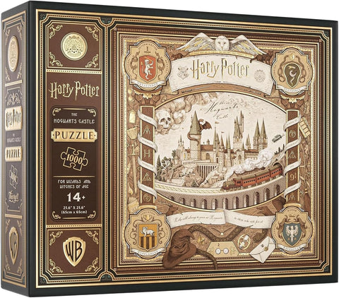 Harry Potter Hogwarts Castle 1000 Piece Jigsaw Puzzle by Theory11