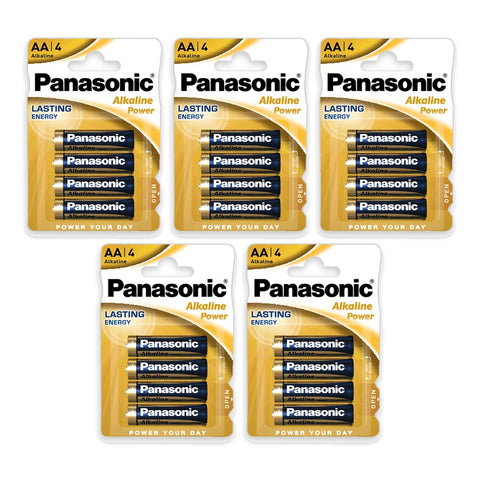20x Panasonic Alkaline Power AA - 5 packs of 4