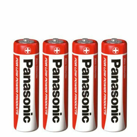 4x Panasonic AA 1.5V Zinc Carbon Batteries LR6 R6 MN1500 Mignon