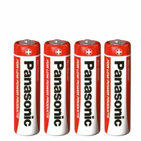 4x Panasonic AA 1.5V Zinc Carbon Batteries LR6 R6 MN1500 Mignon