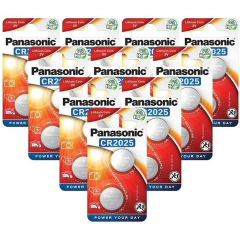 20x Panasonic CR2025 3V Lithium Coin Cell Batteries DL2025 Button