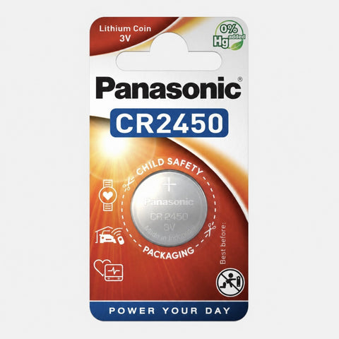 1x Panasonic CR2450 3V Lithium Coin Cell Battery DL2450 BR2450