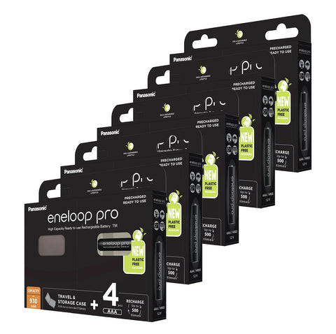 20x Panasonic Eneloop Pro AAA 930mAh 1.2V NiMH Rechargeable Batteries Case