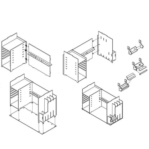 OcCre Workshop Cabinet Kit Tool Organizer with Drawers 572x445x230mm