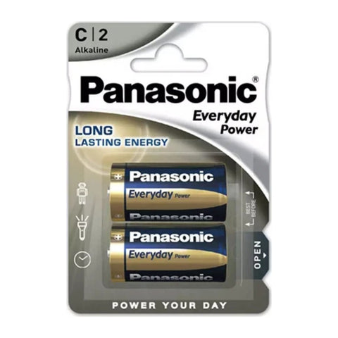 Panasonic Everyday Power C LR14 Alkaline Batteries – original 2-pack blister