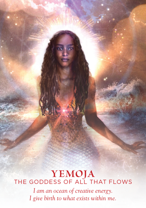 Divine Feminine Oracle Cards 53-Card Deck & Guidebook by Meggan Watterson