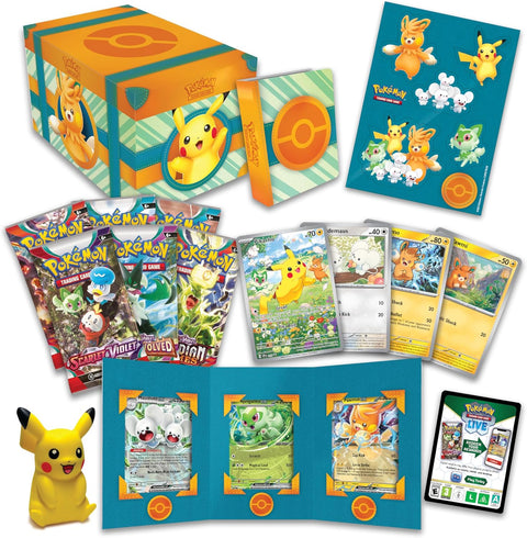 Pokemon TCG Paldea Adventure Chest Box with 6 Booster Packs English