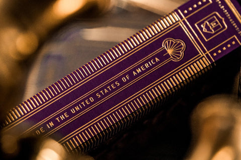 Monarchs Theory 11 Playing Cards Deck Purple Gold Magic Tricks Sealed