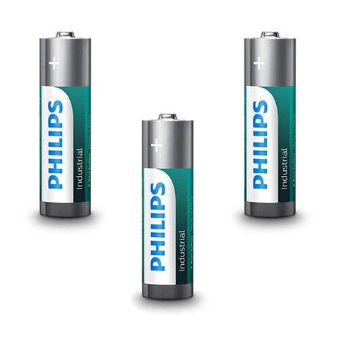 3x Philips Industrial AA 1.5V Alkaline Batteries LR6 Mignon Original