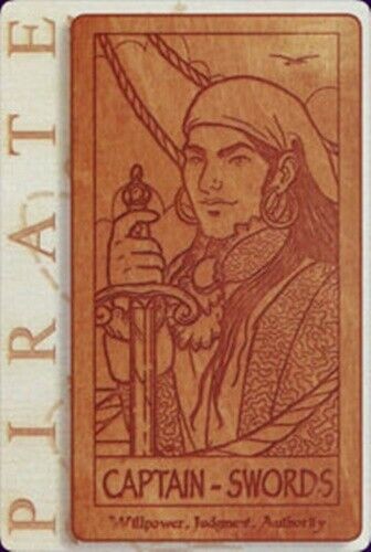 Pirate Tarot Cards Deck Woodcarving Schiffer Publishing Carrie Lucas Amodio NEW