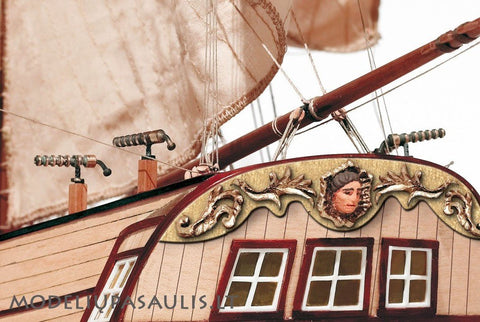 OCCRE Corsair Pirate Ship Wooden Model Kit 1:80 Brigantine 16-Gun