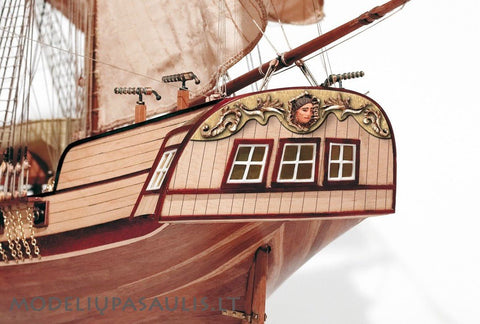 OCCRE Corsair Pirate Ship Wooden Model Kit 1:80 Brigantine 16-Gun