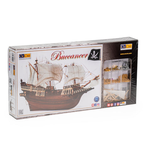 OcCre Pirate Ship Wooden Model Kit 1:100 Scale 565mm Medium Difficulty