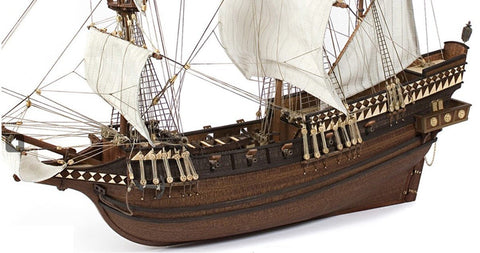 OcCre Pirate Ship Wooden Model Kit 1:100 Scale 565mm Medium Difficulty