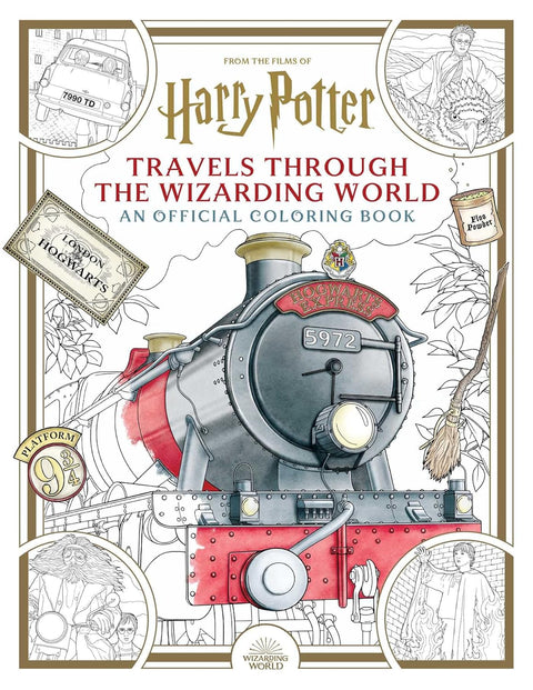 Harry Potter Travels Through the Wizarding World Official Coloring Book