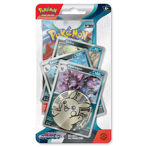 Pokemon TCG Paradox Rift Hydreigon Premium Checklane Blister Pack