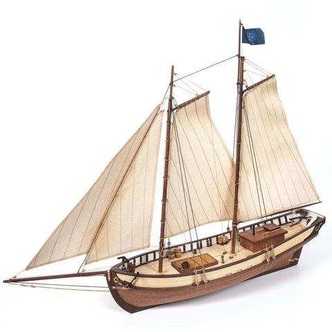 OcCre Polaris Beginner Wooden Ship Model Kit 1:50 w/ Tools Stand