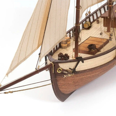 OcCre Polaris Beginner Wooden Ship Model Kit 1:50 w/ Tools Stand