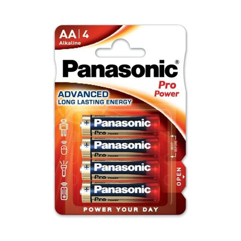 Panasonic Pro Power AA LR6 alkaline batteries 4-pack blister