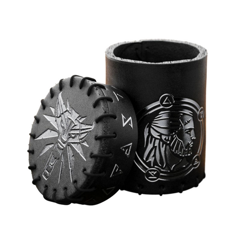 The Witcher Geralt Leather Dice Cup Q-Workshop RPG DnD Accessory