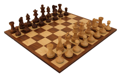 Italfama Handcrafted Wooden Chess Set, Weighted, 36cm Board, Made in Italy