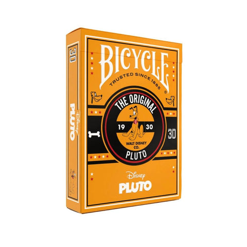 Disney Classic Pluto Playing Cards Deck by Bicycle Poker Size Orange