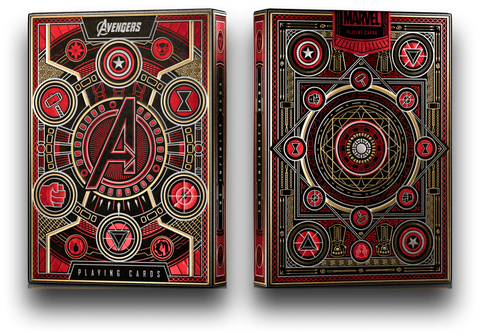 Avengers Red Edition The Infinity Saga Theory 11 Playing Cards Marvel Saga