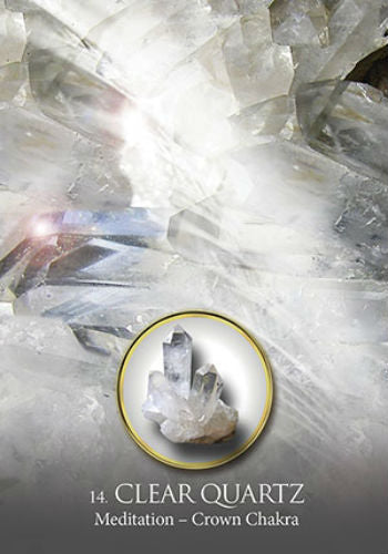 Eternal Crystals Oracle Cards Deck Jade Sky Esoteric Fortune Telling Blue Angel