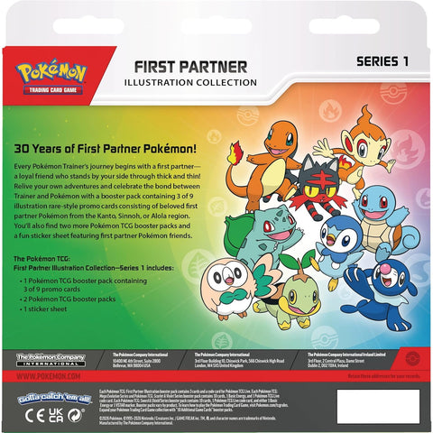 Pokemon TCG First Partner Illustration Series 1 Promo Collection Box EN
