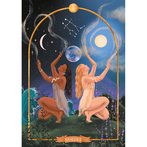 Goddess Astrology Oracle Deck by Lo Scarabeo, Multilingual 38 Cards