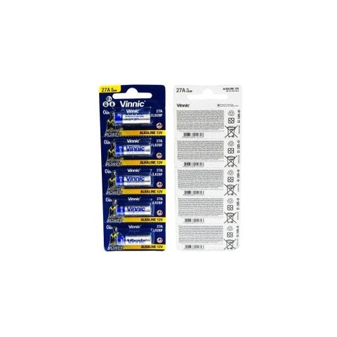 15x Vinnic 27A 12V Alkaline Batteries A27 GP27A L828 EL812 Remote